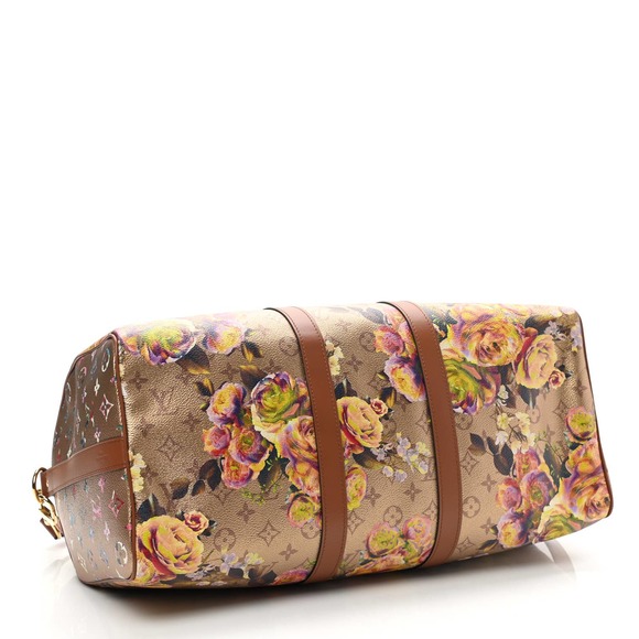 ❌❌ Louis Vuitton Gold Keepall 45 bandouliere Monogram Garden Party travel bag LV - Picture 2 of 11